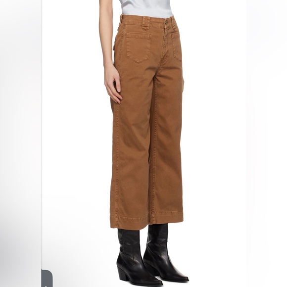 Frame Brown Utility Cropped Pants - Picture 2 of 13
